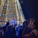 Acceso l'Albero di Natale in Piazza Castelnuovo. Migliaia di luci per la città e per le imprese